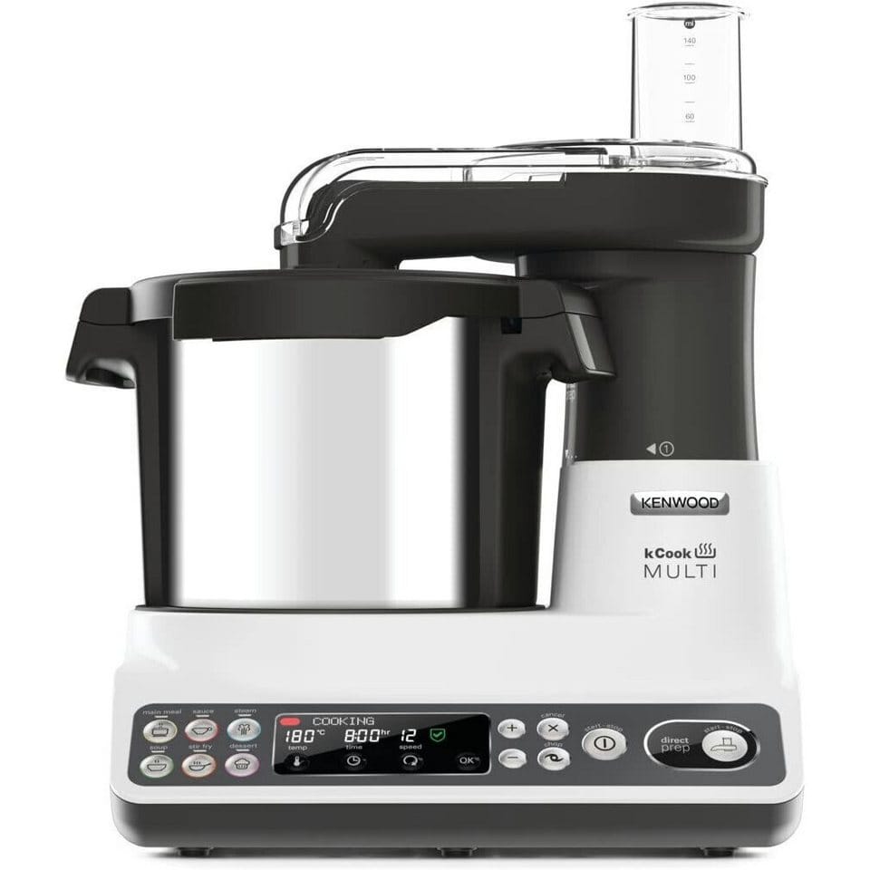Kenwood Küchenmaschine mit Kochfunktion kCook Multi, 2200 W, 4.5 l Schüssel, 4,5 l Rührschüssel & 7,2 l Dampfgaraufsatz