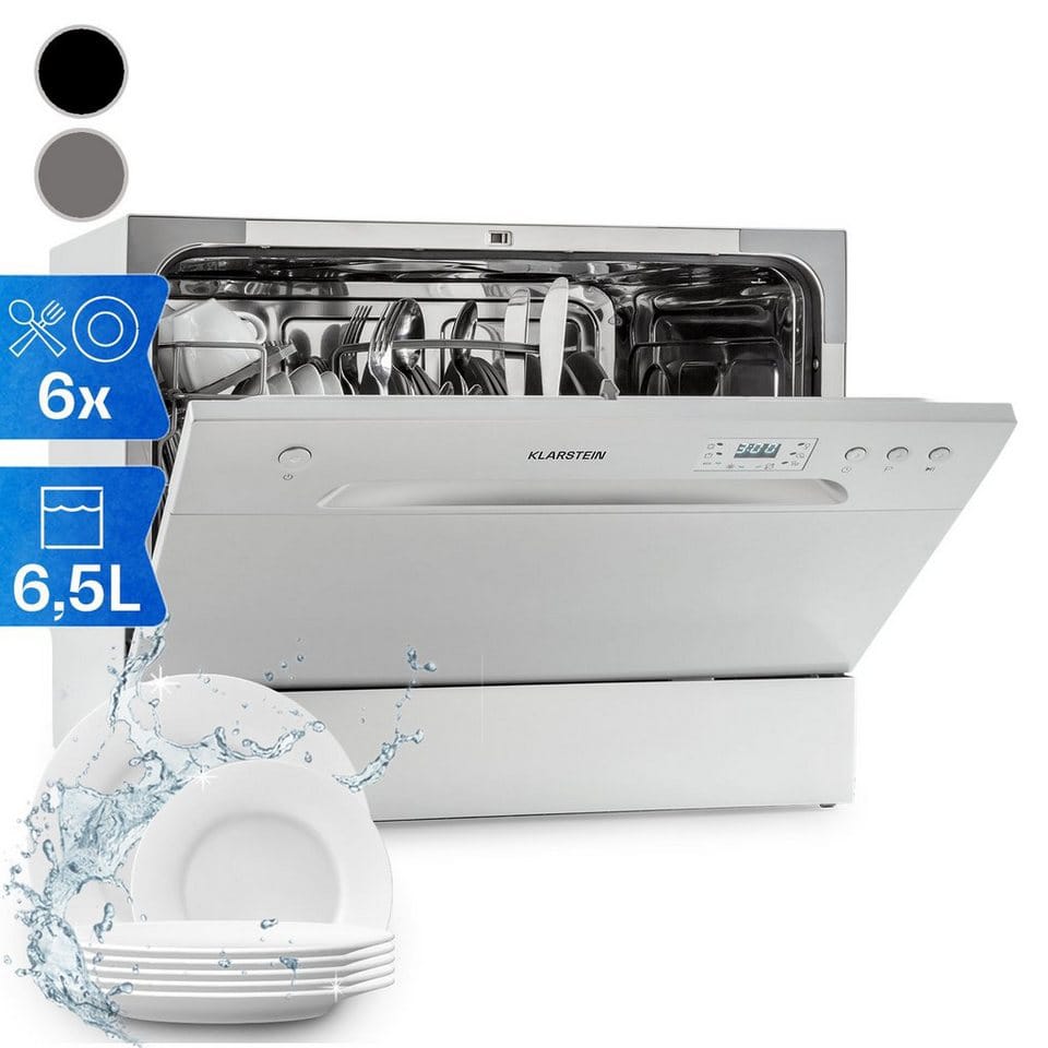 Klarstein Standgeschirrspüler DSM-Havasia-6-silver 10041823, 7 l