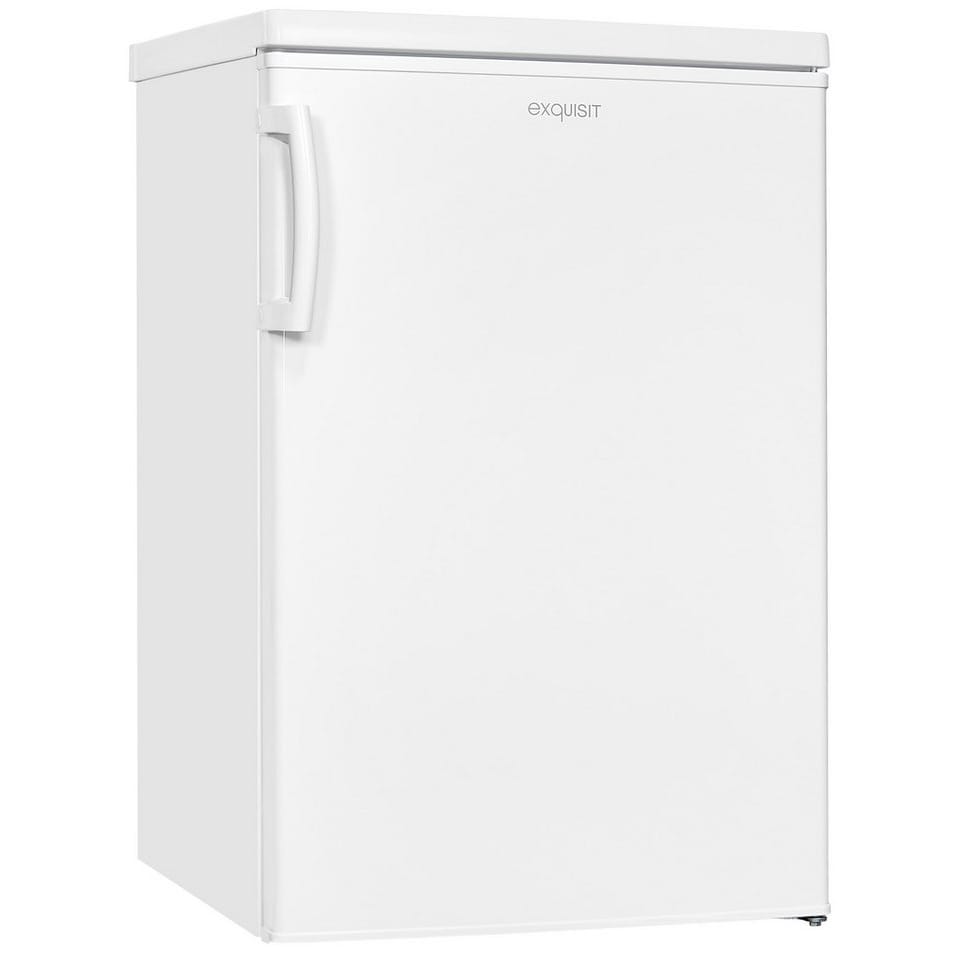 exquisit Kühlschrank KS16-4-HE-040D weiss, 85 cm hoch, 55 cm breit, 109 Liter Nutzinhalt, stufenlose Temperaturregelung, 4 Sterne