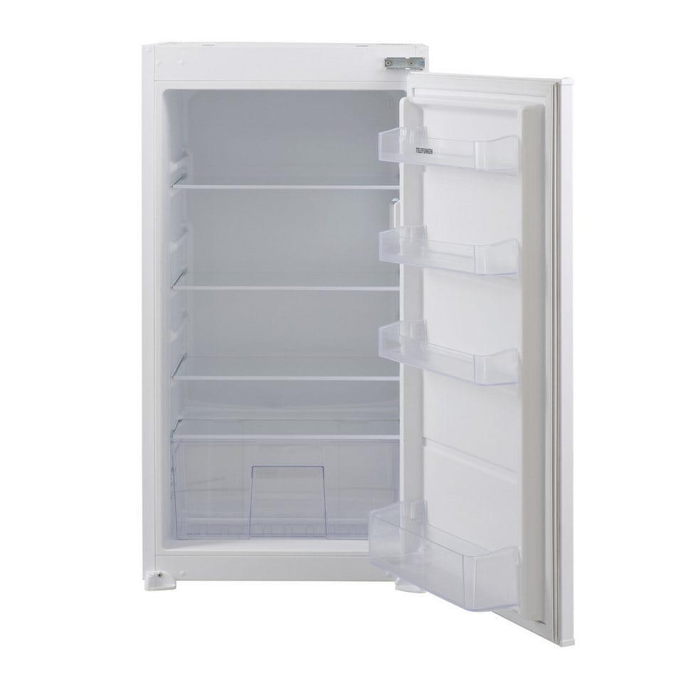 Telefunken Einbaukühlschrank EK102S160E, 102 cm hoch, 54 cm breit, 154 Liter Inhalt, Ohne Gefrierfach, 102cm Nische, Schlepptürtechnik